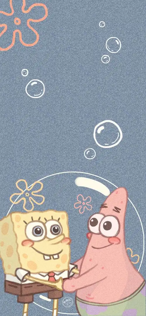 海绵宝宝壁纸 图源:qq cr:桃子味的锅巴