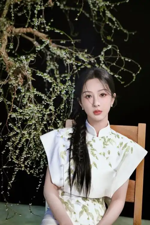 新中式发型的精髓,还得看杨紫的侧盘发!