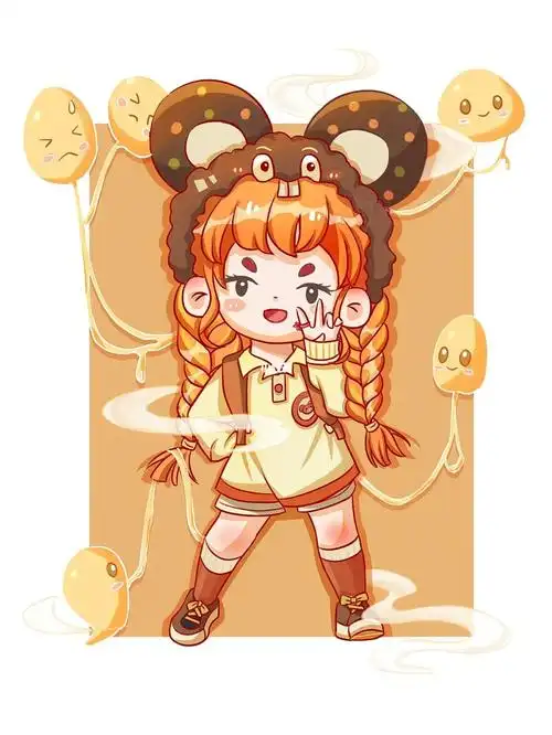 食物拟人角色设计之糖麻花