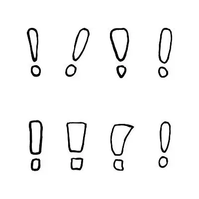 感叹号图标警告注意标志传染媒介象的动画片例证网络设计的警告标志与