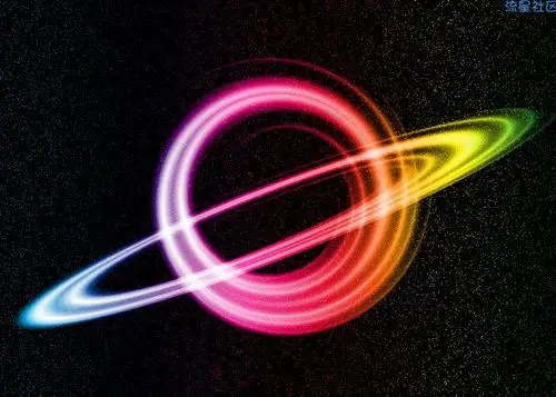 【教程分享】ps滤镜教程:制作绚丽的色彩光环,七彩光圈特效图片