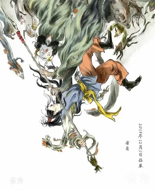 临摹早稻的练习图