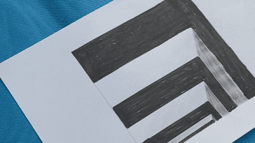 一支笔让纸凸出来又凹下去人人都能玩的立体画小魔术