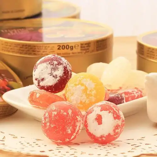 德国进口嘉云糖200g混合水果硬糖网红零食少女心高颜值糖果盒装姿嘉浆