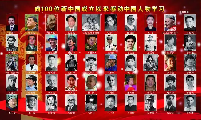 100位新中国英雄模范人物