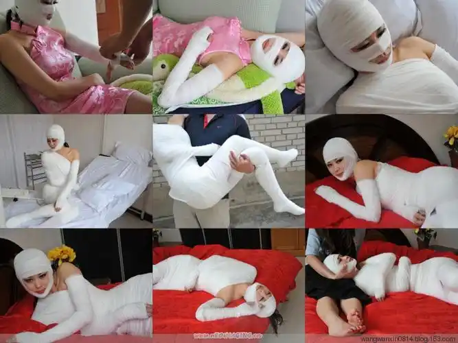 美女成为绷带木乃伊的过程