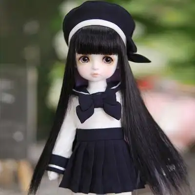 6女娃校园水手套装关节可动玩偶礼物bjd娃娃