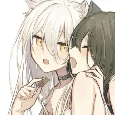 加柏林可爱的闺蜜动漫头像独一无二白色滴