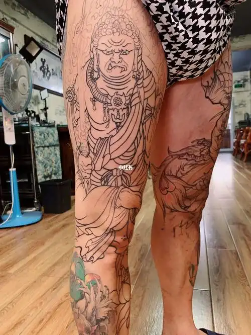 纹身  #花腿纹身  #葫芦岛纹身