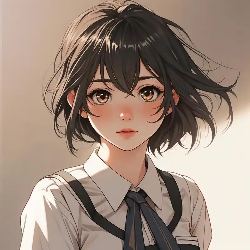 动漫风唯美女生头像94