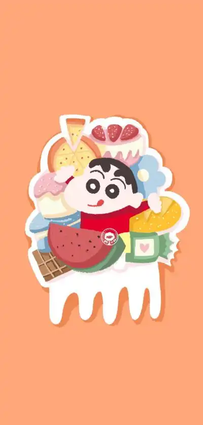 可爱卡通零食手机壁纸