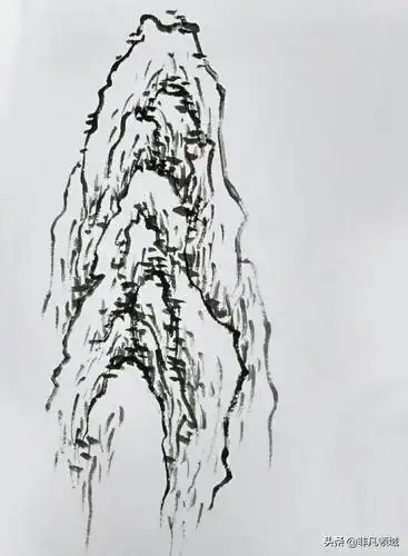 中国画山水画之山峰的画法详细步骤
