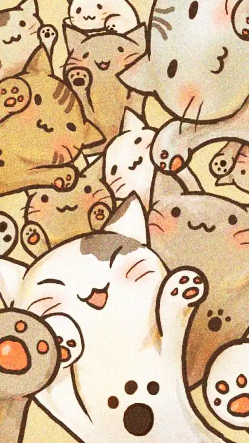 聊天背景桌面平铺可爱女生