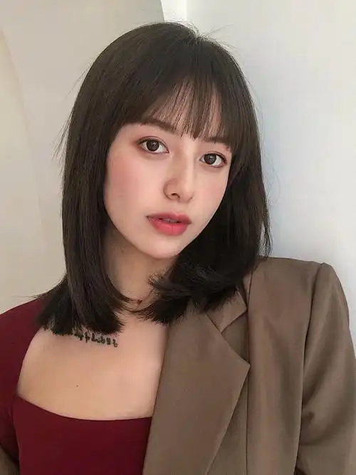 锁骨发初恋头发长发 发型减龄发型女士发型