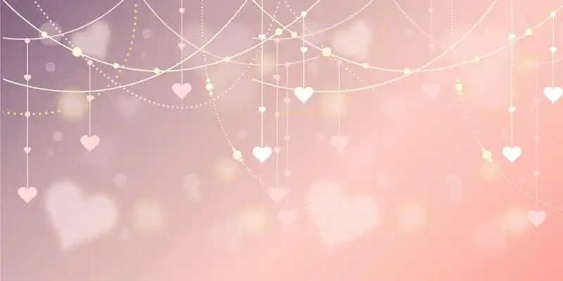 梦幻浪漫爱心背景素材