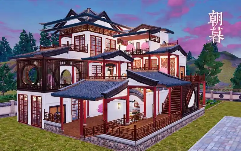 朝暮明日之后中式古风单人建筑丨七夕篇