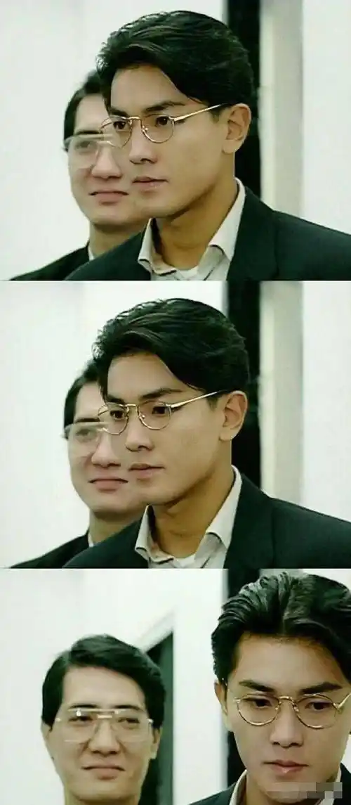 1991年电视剧《命运快车》中,郑伊健扮演的姜世杰也有类似造型,郑伊健