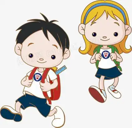 图精灵 免抠元素 卡通手绘 > 读书的小男孩小女孩图精灵为您提供读书