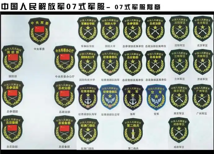 网传改革方案中,解放军臂章体系将发生重大改变