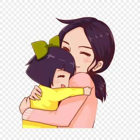 漫画头像妈妈跟女儿 女生头像图片大全 -【爱个性】