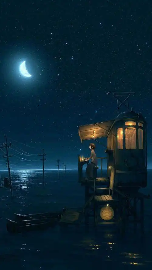 动漫夜景_手机壁纸_风景静物手机壁纸_我要个性网