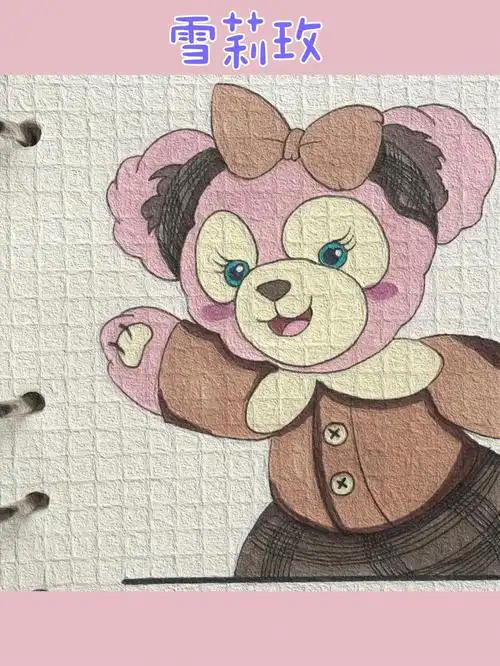 可爱简笔画分享276雪莉玫