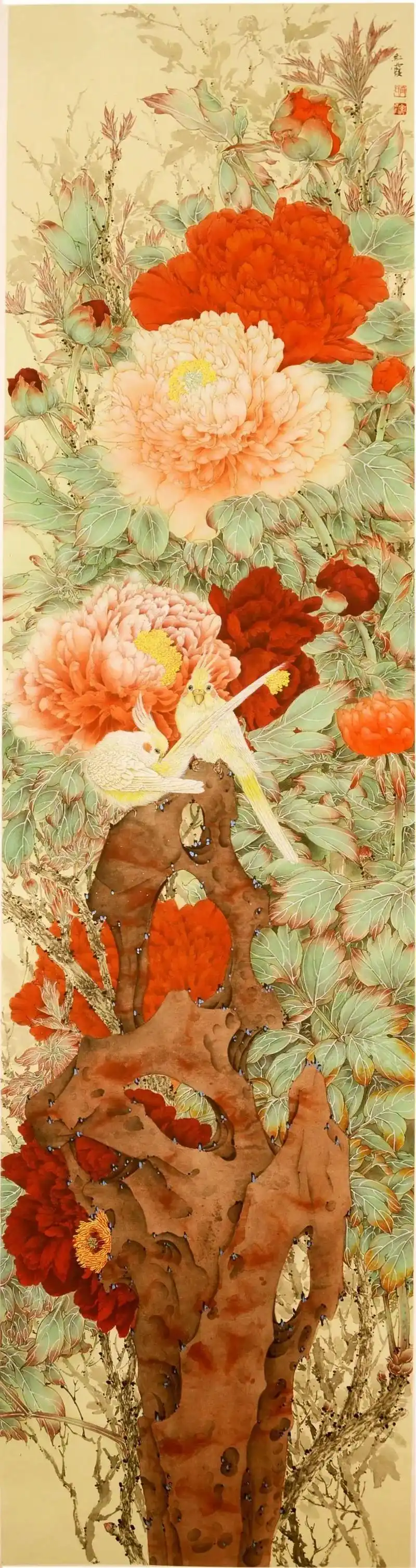 「津门网」繁花似锦——齐红霞工笔花鸟画艺术