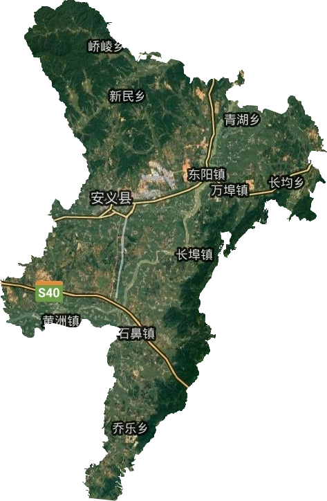 安义县高清卫星地图