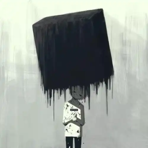 108张致郁插画欣赏,每一张都像极了抑郁症的世界