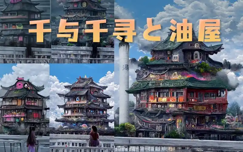 ai爆肝1000小时画千与千寻油屋千张——up竟躺平奴役ai disco