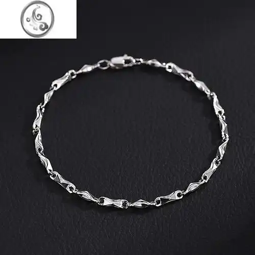 jimi999银银元宝手链男女士款简单大方轻奢高级感男生手饰品七夕礼物