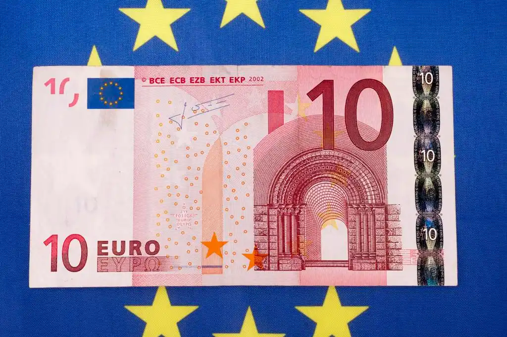 十欧元纸币,欧元货币纸币关闭