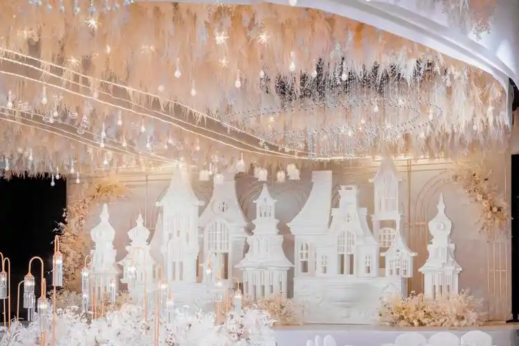 香槟色梦幻城堡婚礼