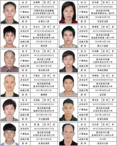 通缉令陆河公安对24名在逃人员进行悬赏通缉