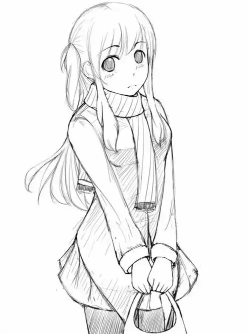【素材】终于有时间发图了,各处搜罗的动漫人物线稿_橡皮章吧_百度