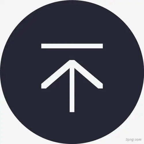 返回顶部按钮png素材透明免抠图片-图标元素