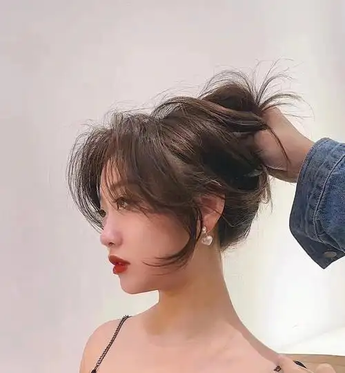 法式刘海77气垫烫发