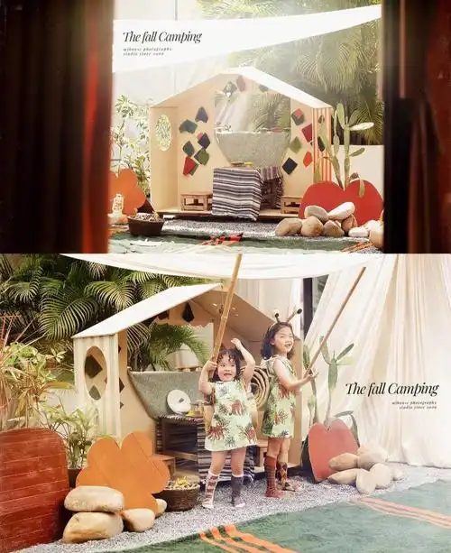 小蜗牛的秋季野营～萌化了小木屋专门打造了很久,买木材,小伙伴们一起