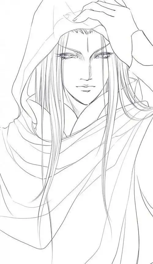 160张古风手绘线稿图片古风动漫插画线稿图片素材古风白描图wwwyouyix