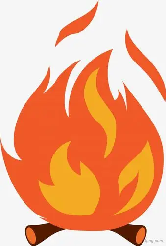 卡通火苗矢量png素材透明免抠图片装饰效果