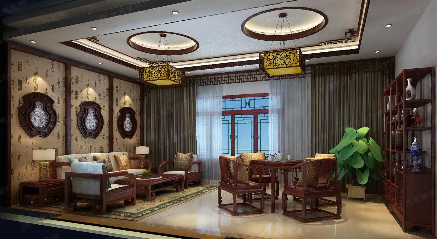 简中式装修效果图带你领略灵动中国风