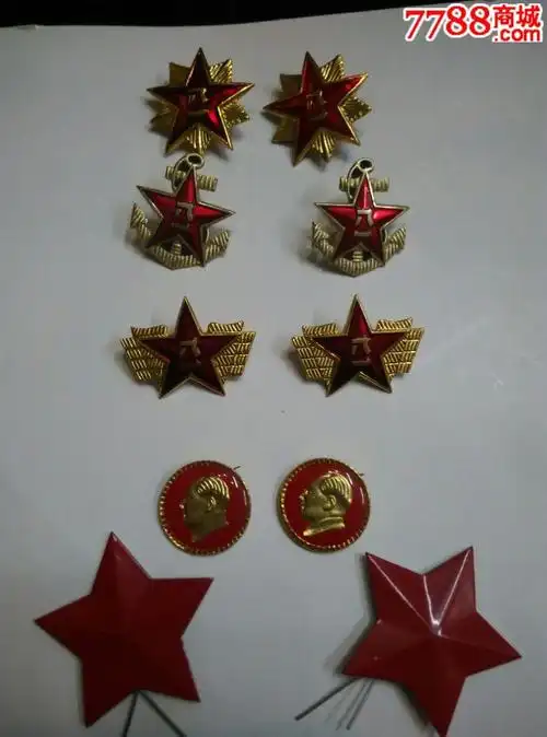 正品收藏87式陆*领花(库存退役经典)每副2枚,按副计价