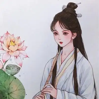 沈言唯美古风手绘人物女头
