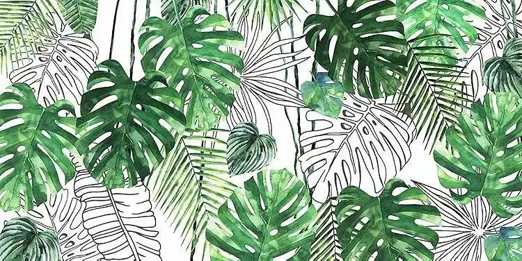 热带雨林(壁画设计)|插画|艺术插画|grazydo - 原创作品 - 站酷