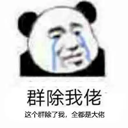 群除我佬这个群除了我,全都是大佬(熊猫头群聊表情