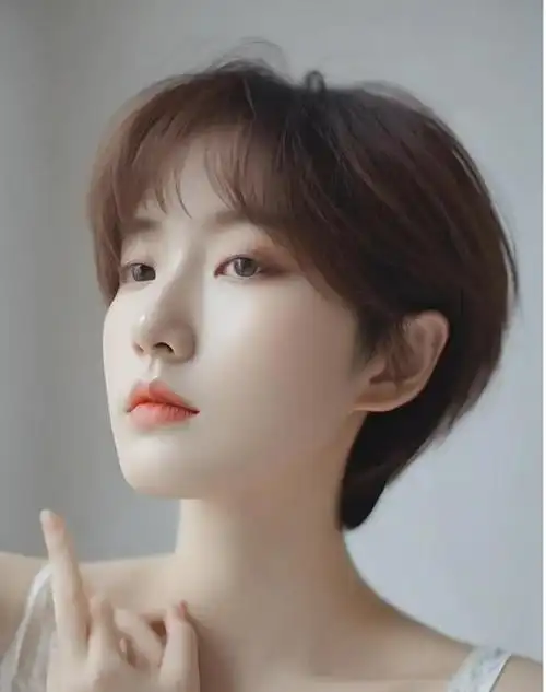 中年女性,剪层次短发,减龄魅力挡不住