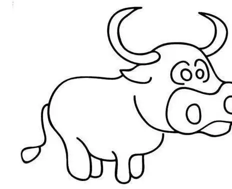 牛简笔画绘画过程 简笔画图片大全-普车都