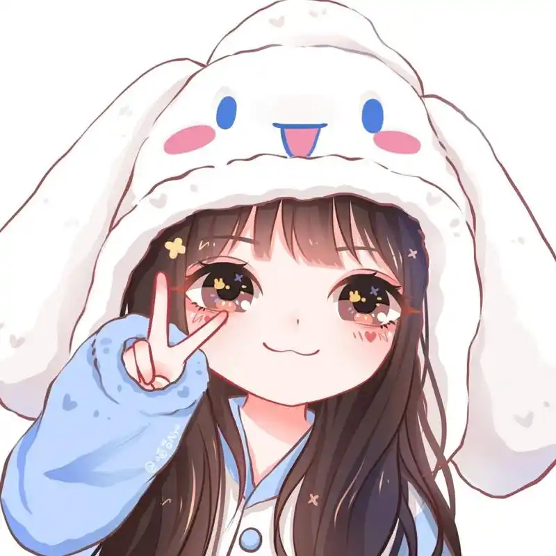 卡通q版可爱女生头像|玉桂狗 超可爱的玉桂狗一小只 模特小姐姐: 你