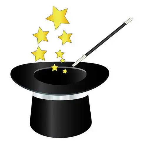 矢量_魔幻_帽子_柱状物_魔法棒_图片素材