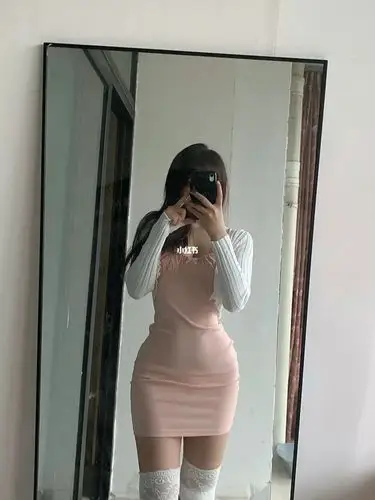 165 115斤 梨形穿搭 纯欲吊带裙77小开衫_纯欲风_开衫_吊带裙_梨形